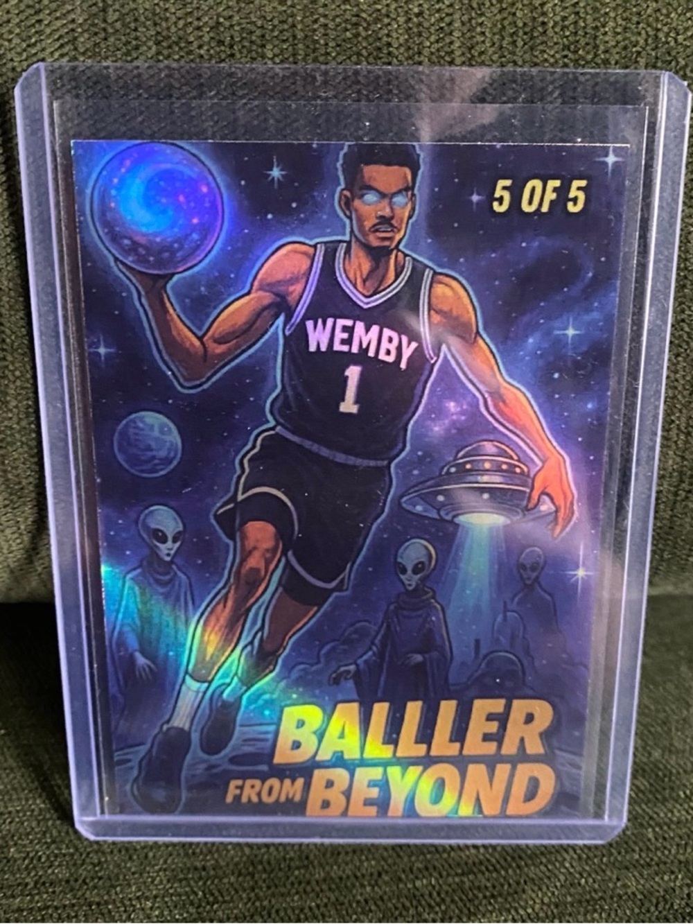 Custom Victor Wembanyama Baller from Beyond beam parallel 5/5!! Spurs